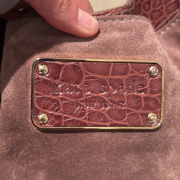 Kate Spade suede and leather Elegant Brown Shoulder Bag - Picture 4 of 9
